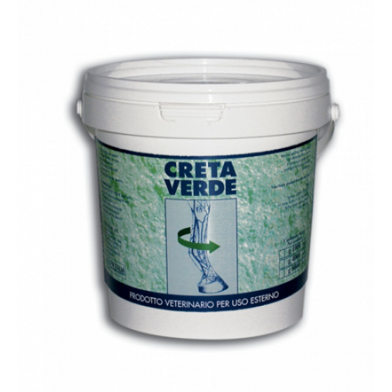 CRETA VERDE FM ITALIA 1000 g. PER DOLORI E TRAUMI MUSCOLARI E ARTICOLARI  DEL CAVALLO  