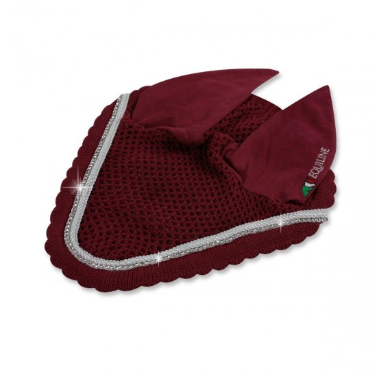 Cuffietta per orecchie cavallo Equiline Rio monta inglese con brillantini 