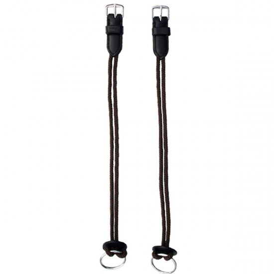 Montanti Per filetto elevatore, con cordino di nylon e cuoio. 