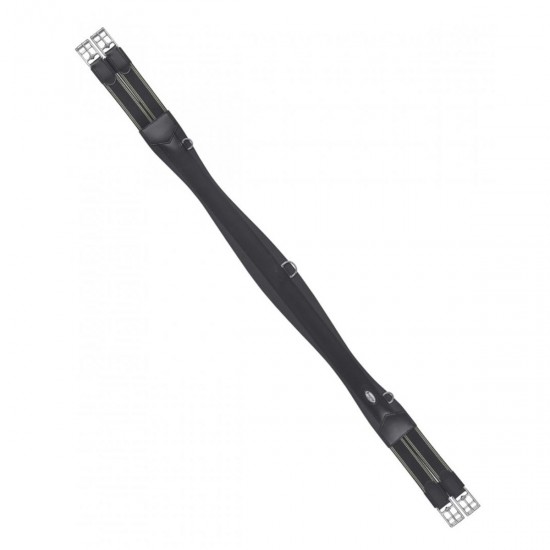 Sottopancia per cavalli monta inglese in cuoio antifiaccatura Prestige A4 Doppio Elastico con anelli