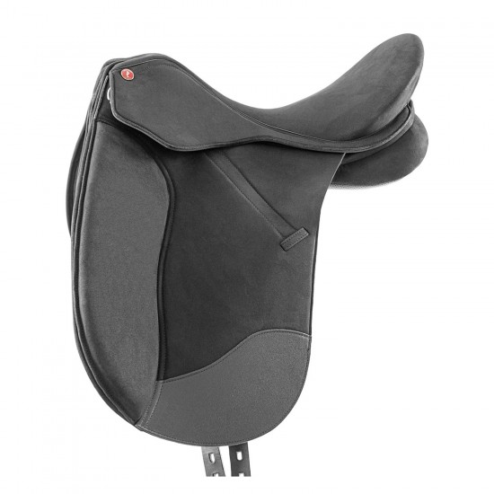 PRO-LIGHT DRESSAGE SADDLE LIVORNO MODEL in PU leather scamosciato