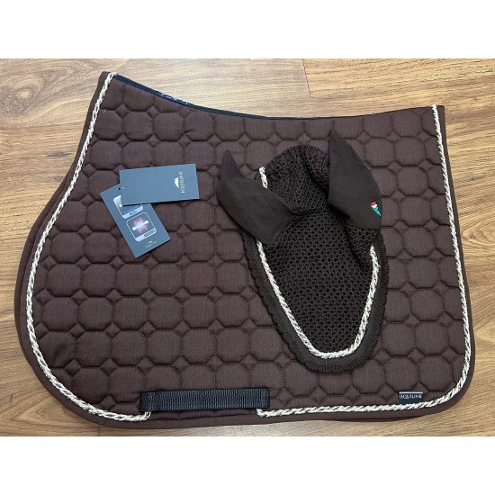 SOTTOSELLA EQUILINE OCTAGON AIR CONTROL SISTEM CON CUFFIA ABBINATA JUMP PER CAVALLO EQUITAZIONE MONTA INGLESE SALTO OSTACOLI