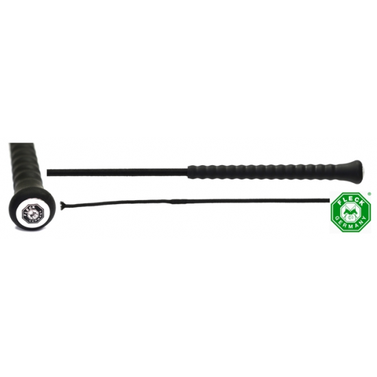 FRUSTINO FLECK DA DRESSAGE MANICO ANTISCIVOLO NERO 110/120 CM 