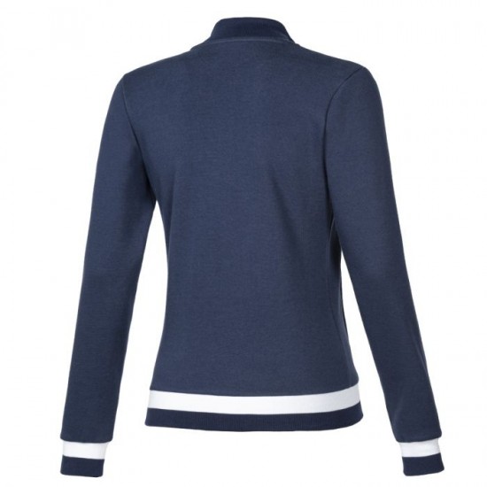 Felpa per equitazione da donna con zip Equiline modello Eliage, novità primavera/estate 2022. Realizzata in tessuto traspirante