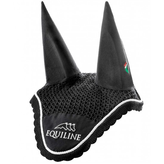 Cuffia per cavallo Equiline modello Outline, modello con logo e ricamo Equiline