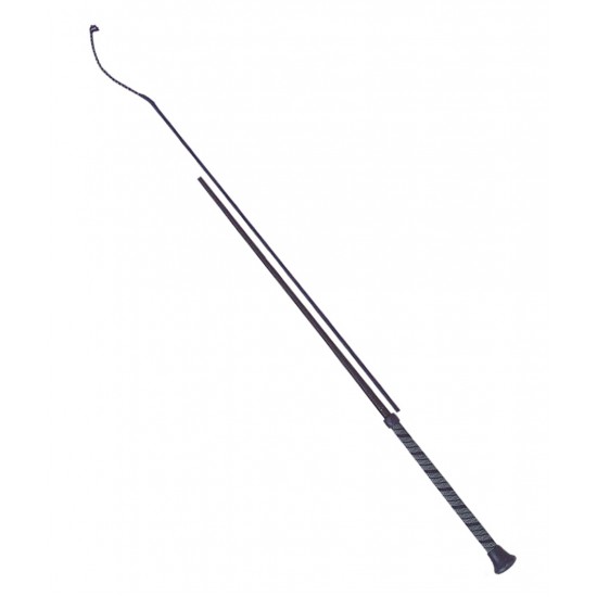 Frustino da dressage Fleck con manico in tela gommata da 120 cm