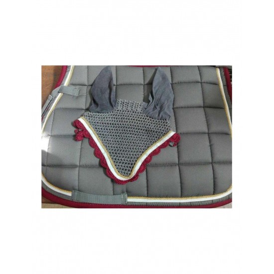 SOTTOSELLA PER CAVALLO CON CUFFIA SARTORE FETTUCCIA E CORDA DECORATIVE