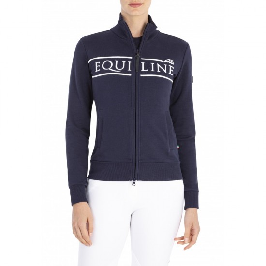 Felpa donna modello Cedorac Equiline monta inglese 