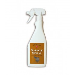 FM ITALIA SAPONE SPRAY 500 ml PER CUOIO E FINIMENTI DEL CAVALLO E CAVALIERE 