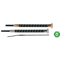 FRUSTINO FLECK SILK TOUCH NERO FINITURE con brillantini DRESSAGE CM 110