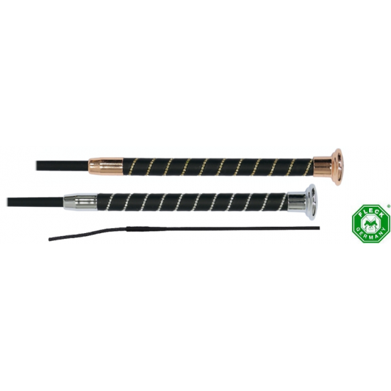 FRUSTINO FLECK SILK TOUCH NERO FINITURE con brillantini DRESSAGE CM 110