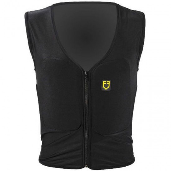 Gilet salvaschiena EQUESTRO Pro Adult con protezione laterale per equitazione Paraschiena di livello 2 in tessuto traspirante 3D. Quattro speciali imbottiture shock-absorber per offrire una protezione ulteriore. Facile da indossare.