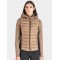 GILET EQUITAZIONE MONTA INGLESE CAMEL CON LOGO EQUILINE DONNA ecopiumino