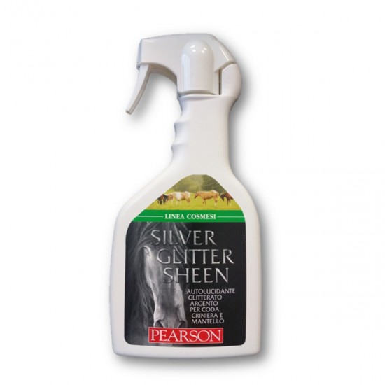 Glitter argento per cavalli Silver sheen Pearson ml. 700