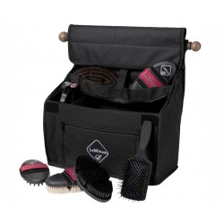 Borsa grooming con barra numerosi scompartimenti e tasca frontale con zip NERO