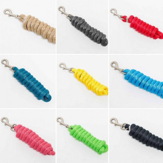 Lunghina per cavallo In Nylon Morbido, Moschettone Satinato Eco-Line, lunghezza 2 mt