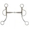 Morso per cavallo monta western leva corta In acciaio inox snodato con inserti in rame, asta da 7".