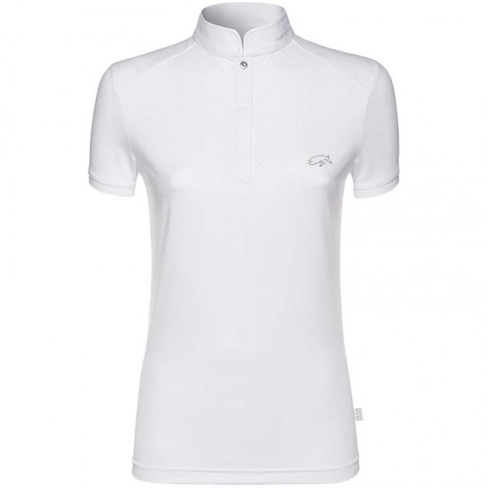 Polo Equitazione Sarm Hippique modello Lisa da Donna a maniche corte in ottimo tessuto in microfibra operata.