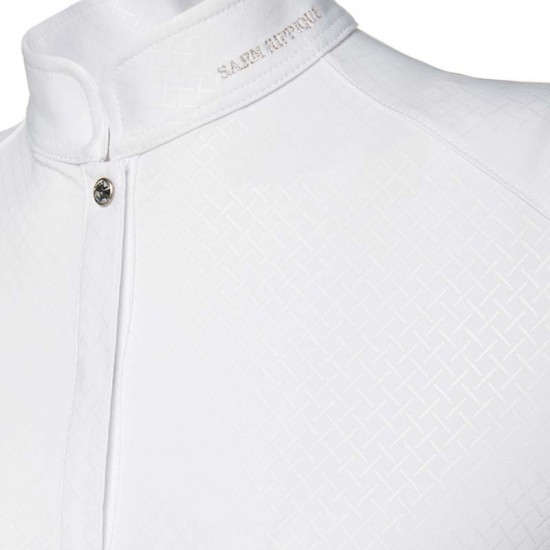 Polo Equitazione Sarm Hippique modello Lisa da Donna a maniche corte in ottimo tessuto in microfibra operata.