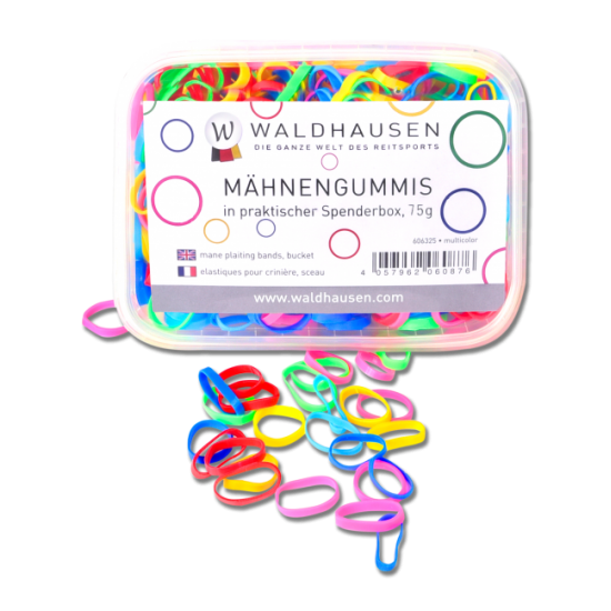 Elastici per criniera in gomma con dispenser extra larghi, multicolore