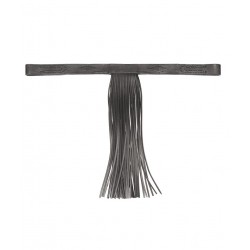 Frontalino per testiera spagnolo in cuoio a frange