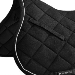 Sottosella rettangolare monta inglese per CAVALLO o PONY Equestro trapunta a rombi grossi con bordo rinforzato e passamaneria 