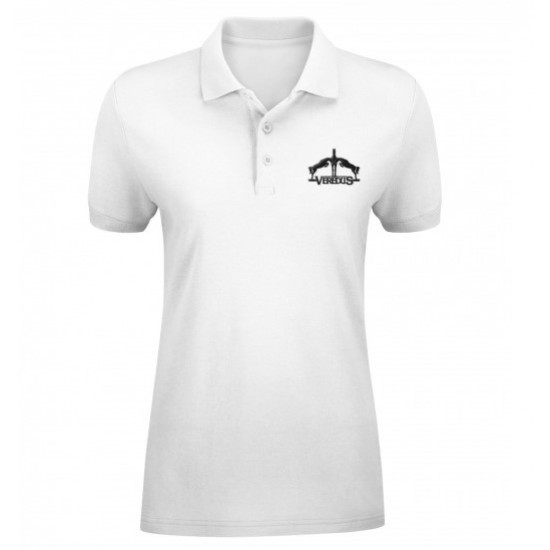Polo donna con logo Veredus  Comoda e sportiva, in cotone piqué.  