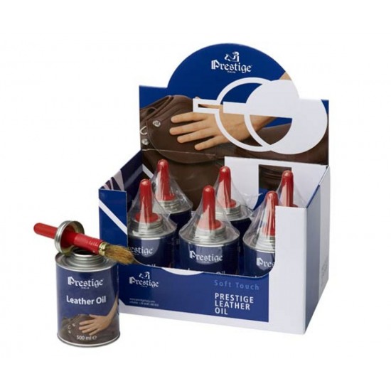 Olio per cuoio Prestige 500 ml PER FINIMETI DEL CAVALLO E CAVALIERE 