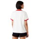 T-Shirt Donna Wrangler Maglietta Manica Corta 75Th Anni Ringer cotone