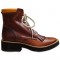 Stivali western Barkley Boot & Co., lacer basso con punta tonda, con lavorazione completamente italiana 100%, 