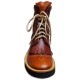 Stivali western Barkley Boot & Co., lacer basso con punta tonda, con lavorazione completamente italiana 100%, 