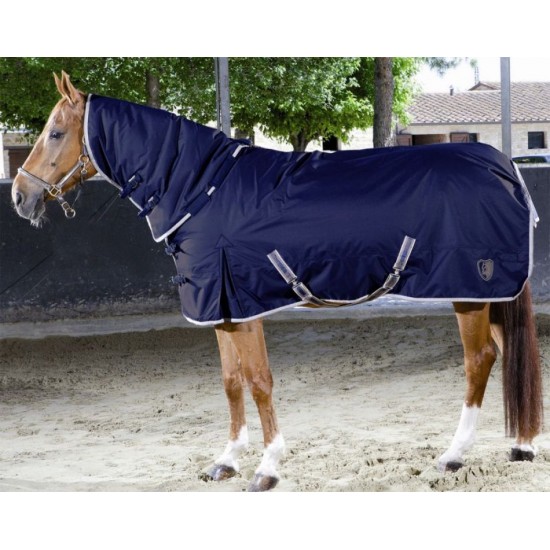 COPERTA PER CAVALLO TATTINI DA PADDOCK con COLLO alto staccabile 300 gr. 
