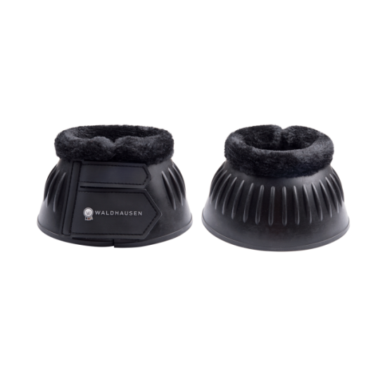 PARAGLOMI PER CAVALLI IN GOMMA CON PELO SINTETICO, SET DA UN PAIO