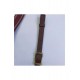 PETTORALE IN CUOIO INGLESE CON FASCE ELASTICHE,ANELLI E FIBBIE OTTONE,ELASTICO BORDEAUX SARM