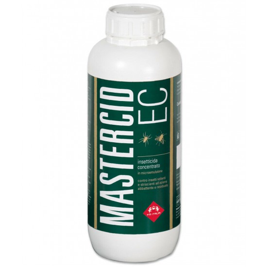 MASTERCID INSETTICIDA CONCENTRATO EC. PER AMBIENTI COME SCUDERIA ,STALLE  FM ITALIA 1lt.