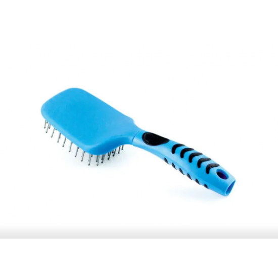 SPAZZOLA CODA E CRINIERA C/MANICO ERGONOMICO LIME, FUXIA , TURQUOISE