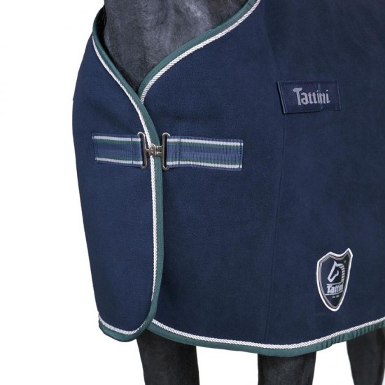 Coperta per cavallo in Doppio Pile Tattini da 400g anti-pilling asciugasudore prima e dopo lavoro