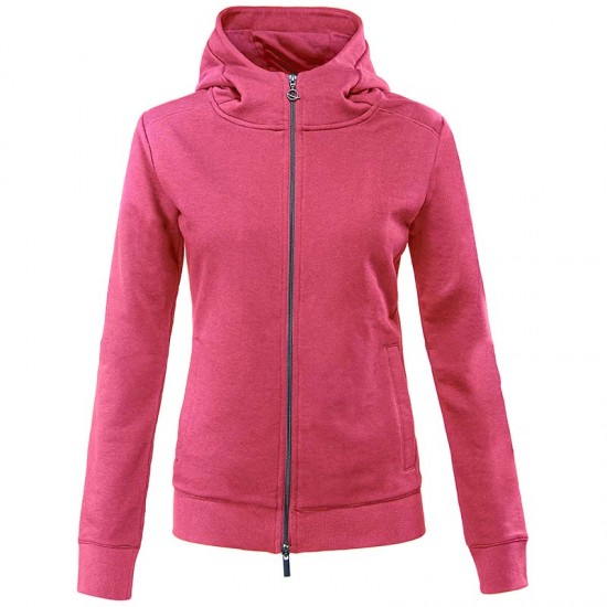Felpa Donna Eqode classica con cappuccio, realizzata in tessuto traspirante elasticizzato.