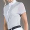 Polo equitazione monta inglese donna competizione Equiline Sunny colletto alla coreana in tessuto tecnico