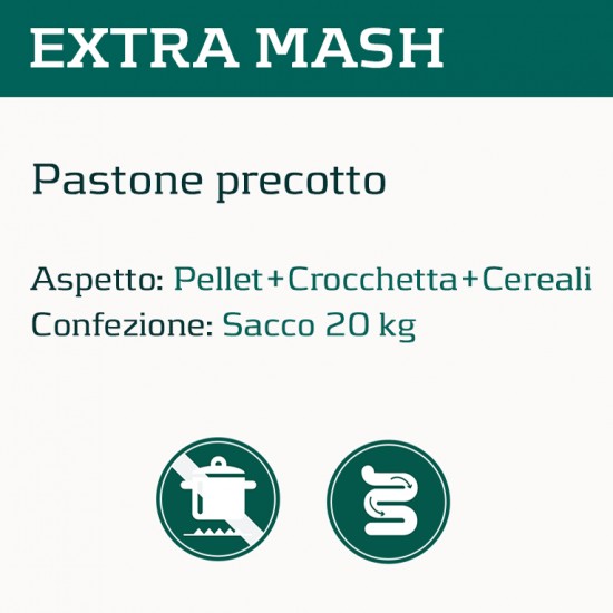Mangime alimento per cavalli Cortal EXTRA Mash Pastone precotto Aspetto: PELLET + CROCCHETTA  Confezione: Sacco da 20 kg PER COSTO SPEDIZIONI INVIARE UNA MAIL CON QUANTITA, INDIRIZZO SPECIFICO E UN NUMERO TI TELEFONO