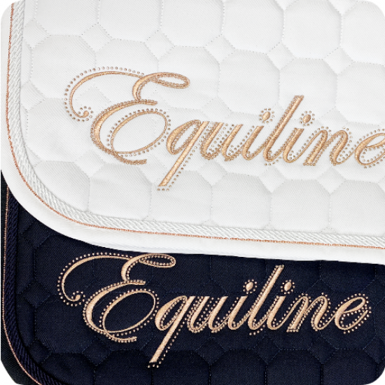 Sottosella cotone imbottito per cavallo monta inglese rettangolare Equiline Octagon BANKSIA 