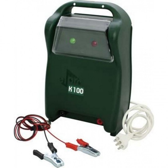 ELETTRIFICATORE PER RECINZIONI ELETTRICHE PER CAVALLI E ALTRI ANIMALI MANDRIAN PRO K100 220V BATTERIA RICARICABILE