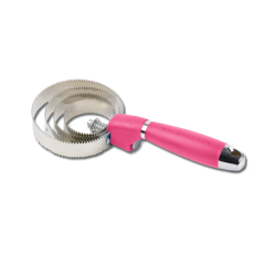 Striglia per cavallo a 4 lame tonda con impugnatura gel waldhausen