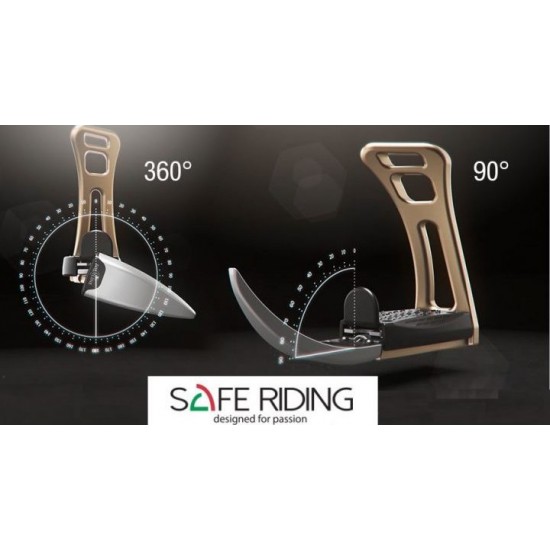 Staffe equitazione di sicurezza S2 Safety First apertura 360
