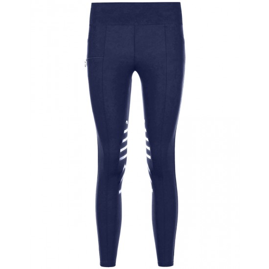 Leggings equitazione sarm hippique HOLLY 06J in leggerissima microfibra con stampa effetto scamosciato, estremamente traspirante e ad asciugatura rapida Grip ginocchio e tasca porta cellulare