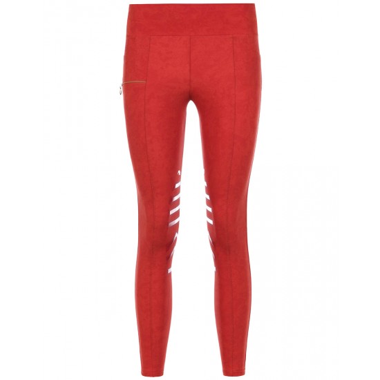 Leggings equitazione sarm hippique HOLLY 06J in leggerissima microfibra con stampa effetto scamosciato, estremamente traspirante e ad asciugatura rapida Grip ginocchio e tasca porta cellulare