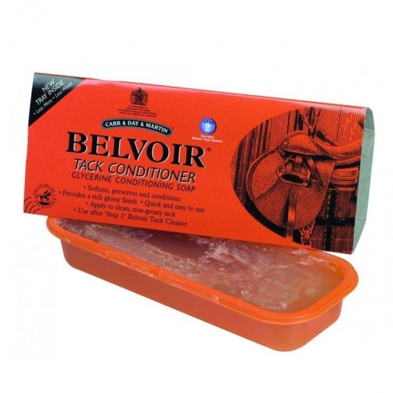 SAPONE IN STECCA PER PULIZIA DEL CUOIO E FINIMENTI DEL CAVALLO BELVOIR TACK CONDITIONER 250 ml 
