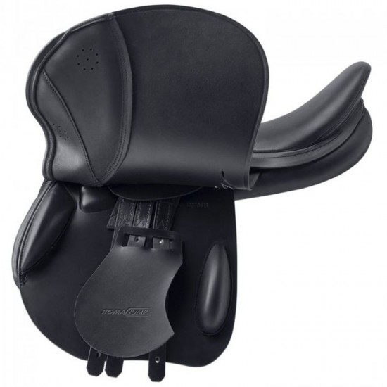 Sella PER CAVALLO NUOVA Da Salto ostacoli Prestige Roma Jump con staffe e staffili in OMAGGIO 