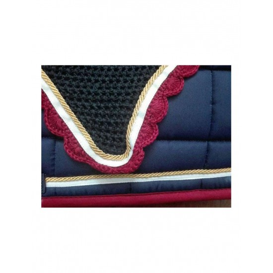 SOTTOSELLA PER CAVALLO CON CUFFIA SARTORE FETTUCCIA E CORDA DECORATIVE
