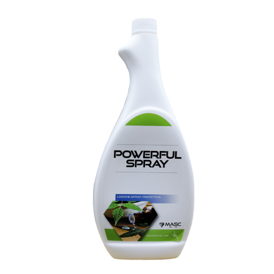 Insetticida piu Protezione Solare per cavalli  Spray Powerful Masc 750ml.